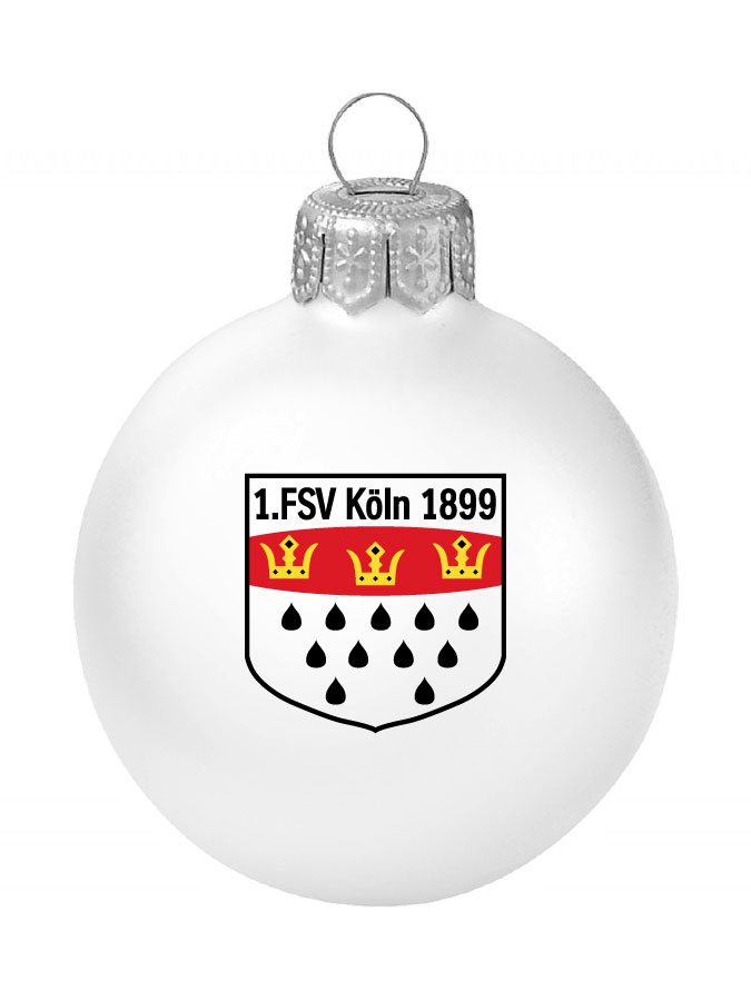 Weihnachtskugel Logo 8cm