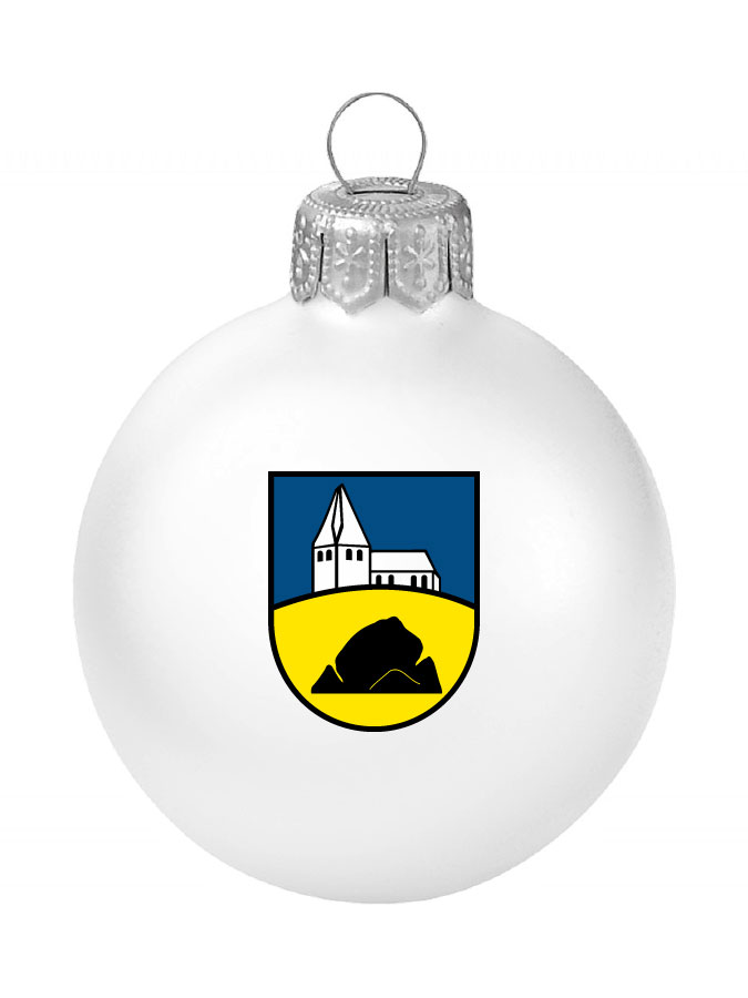 Weihnachtskugel Logo 8cm