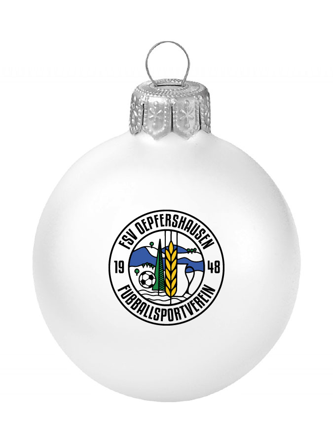Weihnachtskugel Logo 8cm