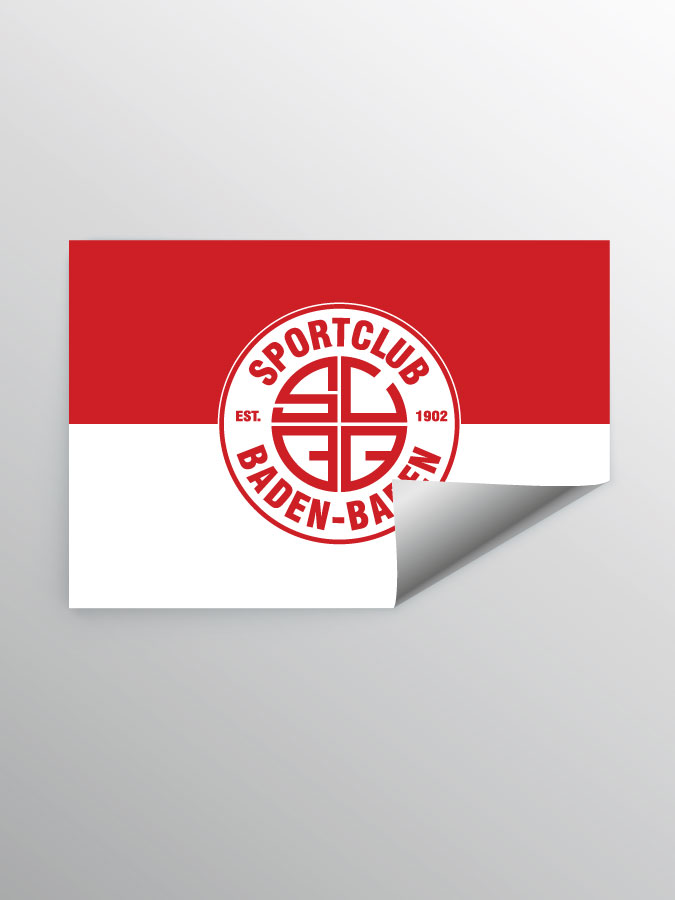 Aufkleber DIN A7 Logo