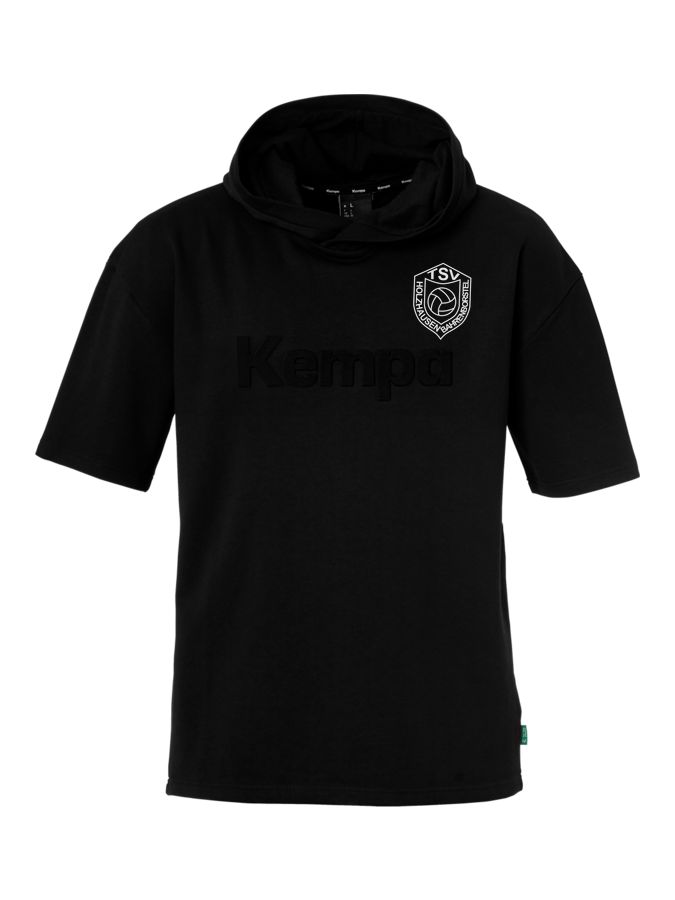Kempa Kapuzen-T-Shirt Black & White