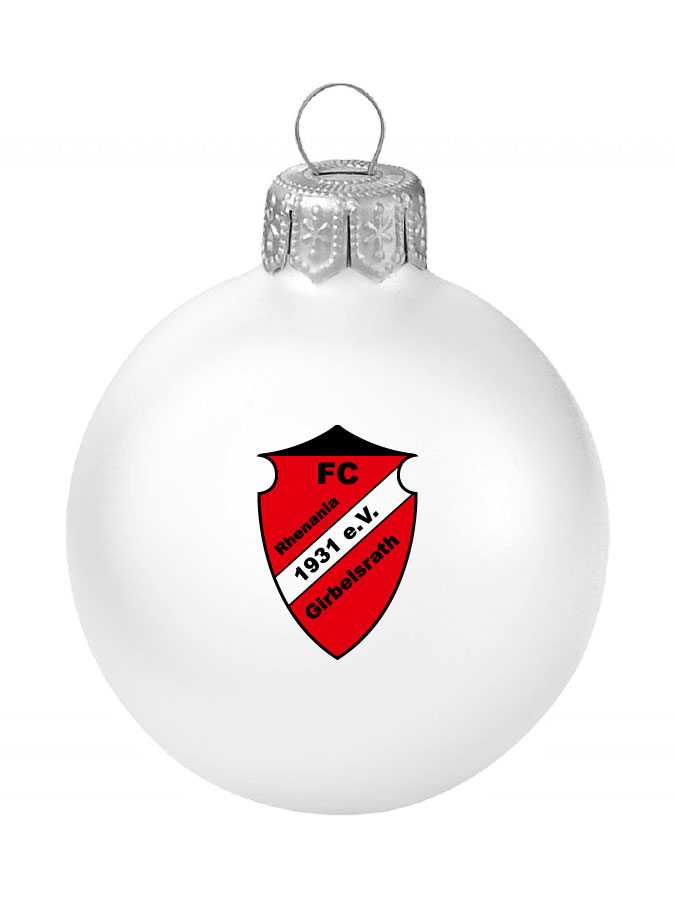 Weihnachtskugel Logo 8cm