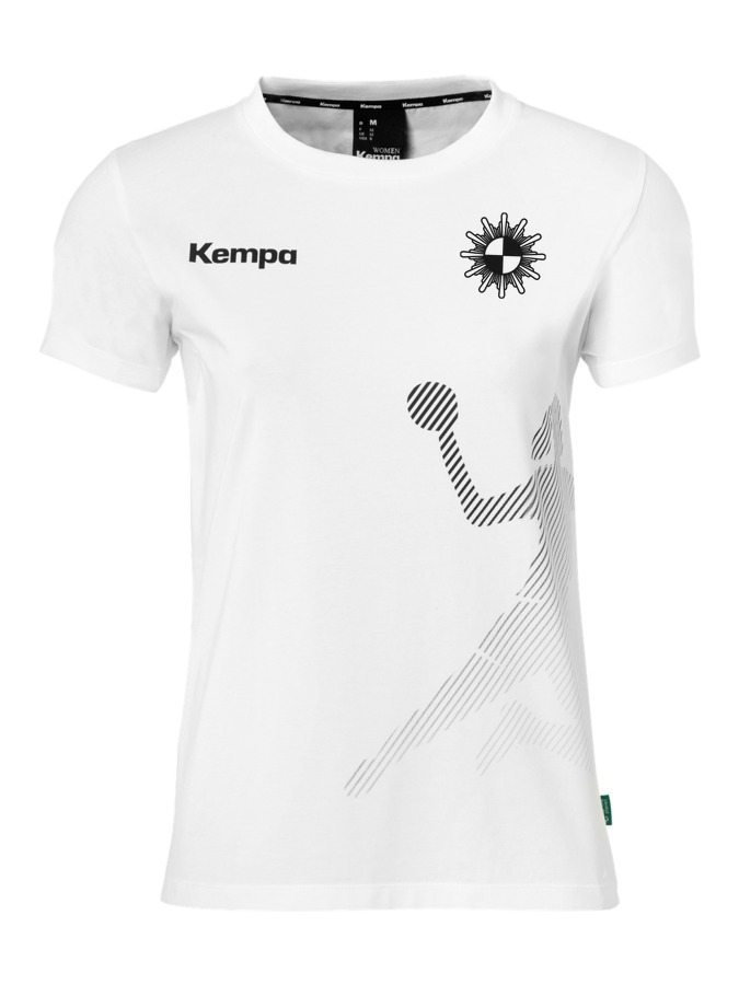 Kempa T-Shirt Black & White Damen