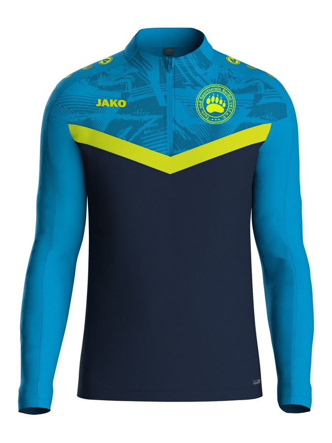 Navy-Blau-Neongelb