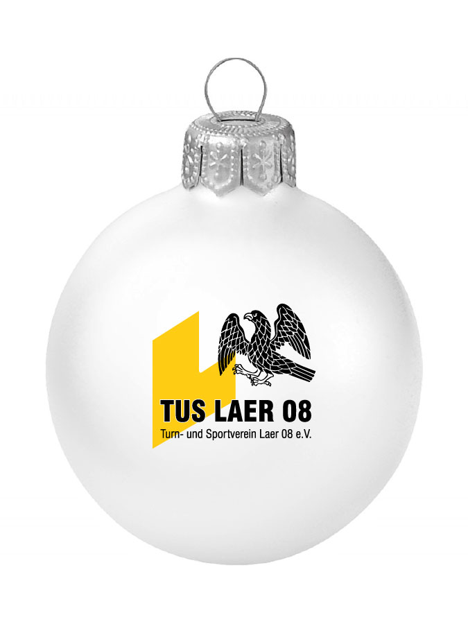 Weihnachtskugel Logo 8cm