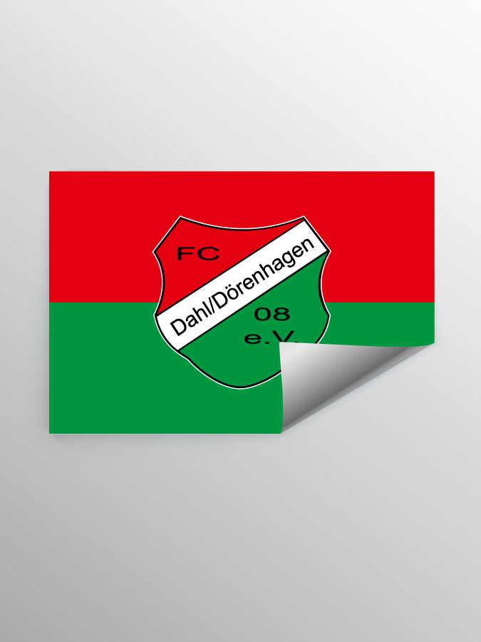 Aufkleber DIN A7 Logo