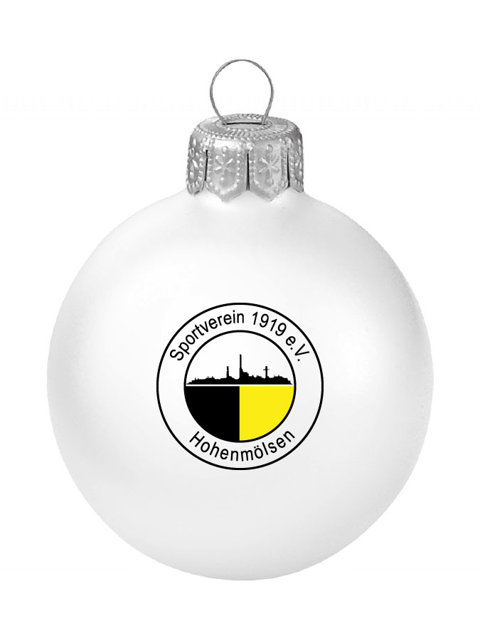 Weihnachtskugel Logo 8cm