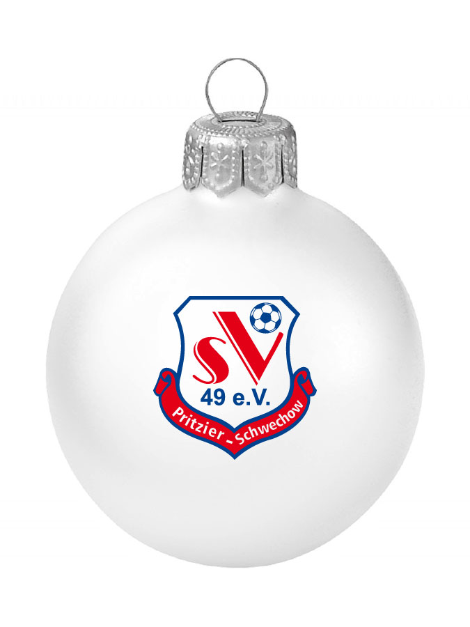 Weihnachtskugel Logo 8cm