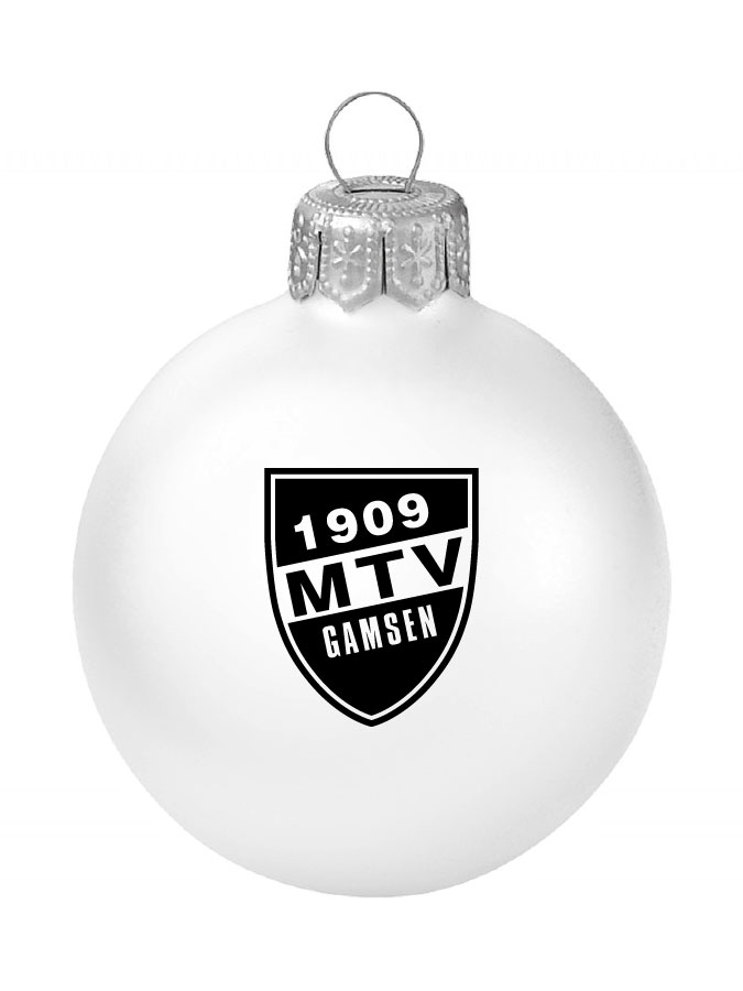 Weihnachtskugel Logo 8cm