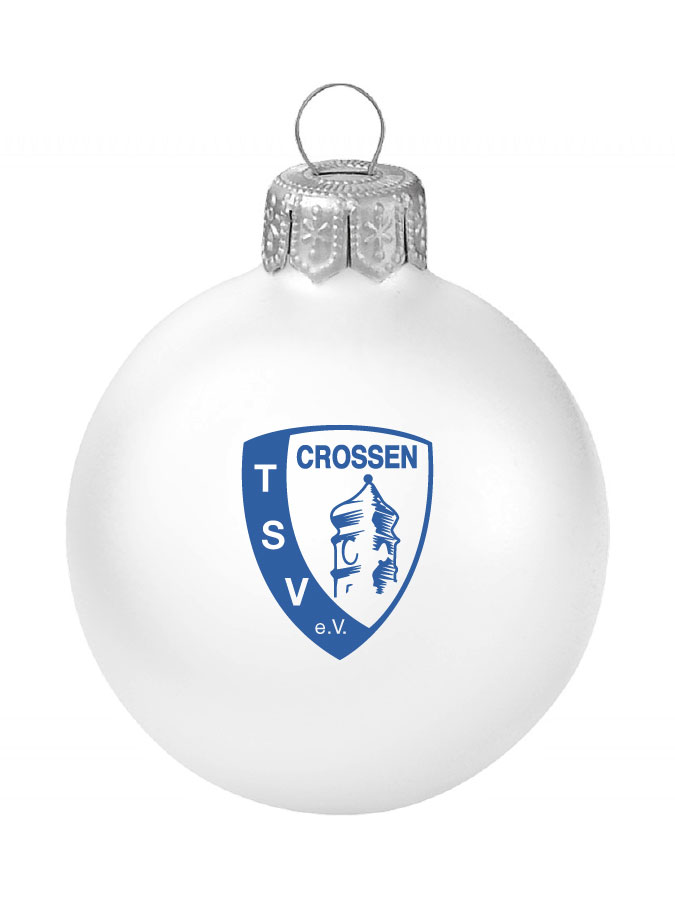 Weihnachtskugel Logo 8cm