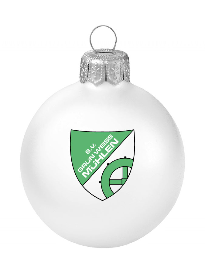 Weihnachtskugel Logo 8cm