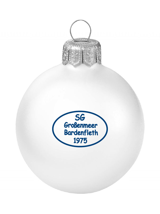 Weihnachtskugel Logo 8cm