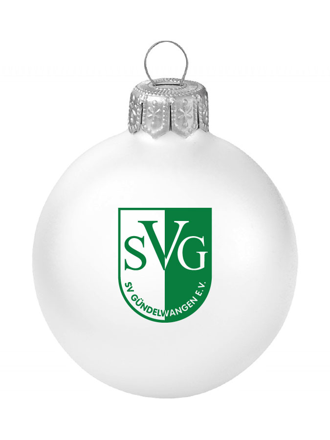Weihnachtskugel Logo 8cm
