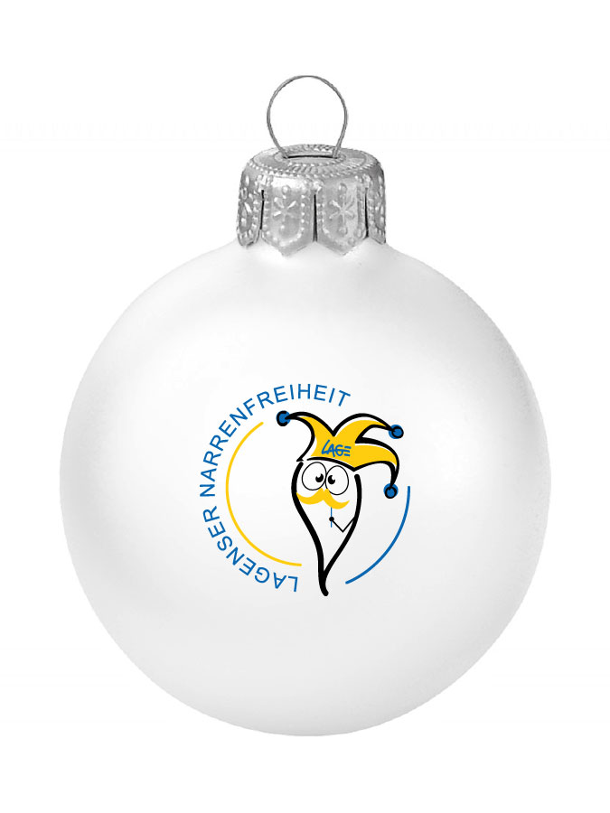 Weihnachtskugel Logo 8cm