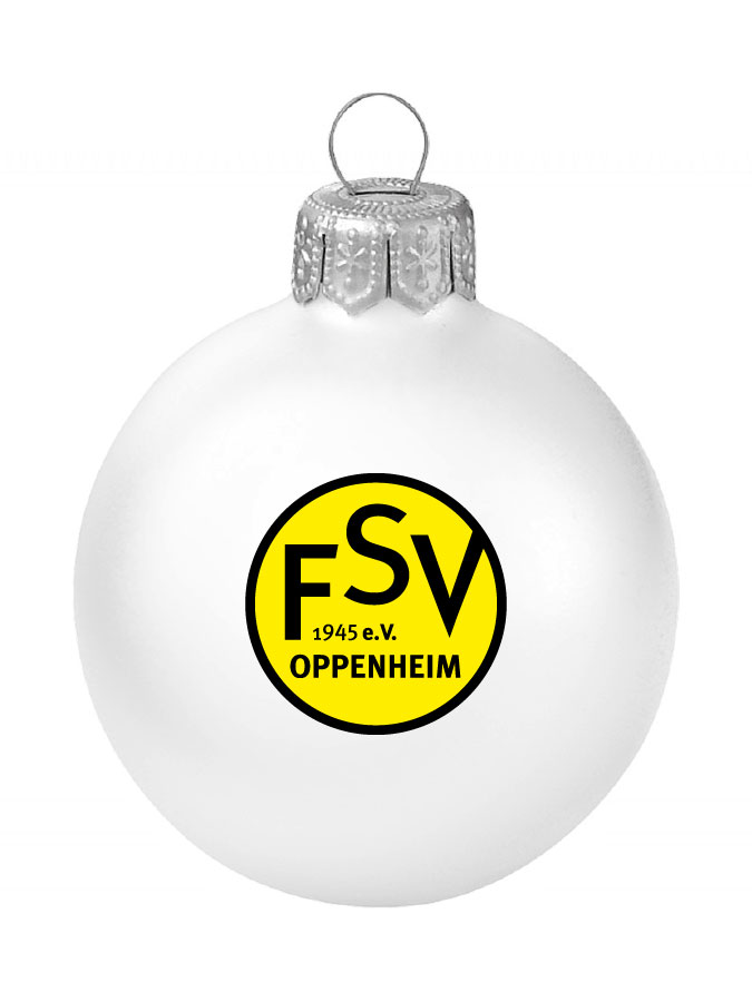 Weihnachtskugel Logo 8cm