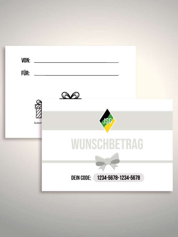Geschenkgutschein per Versand (Weiß)