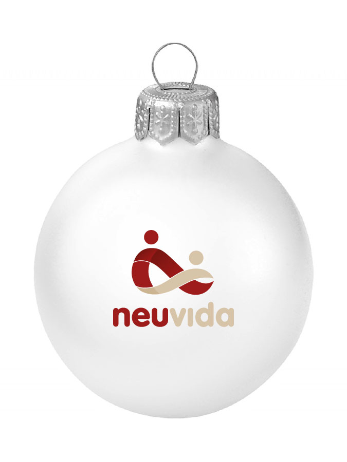 Weihnachtskugel Logo 8cm