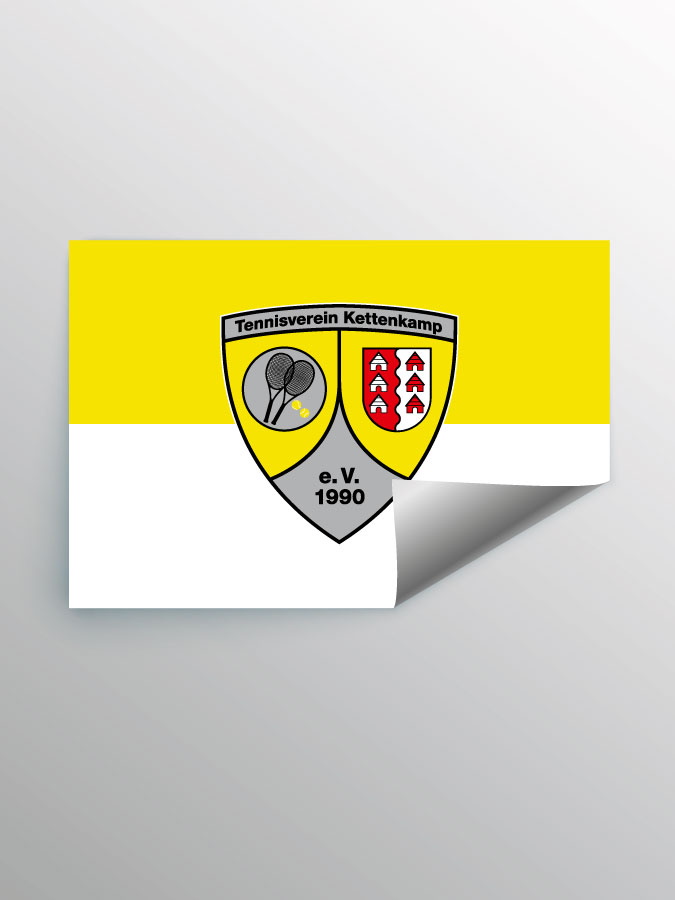 Aufkleber DIN A7 Logo