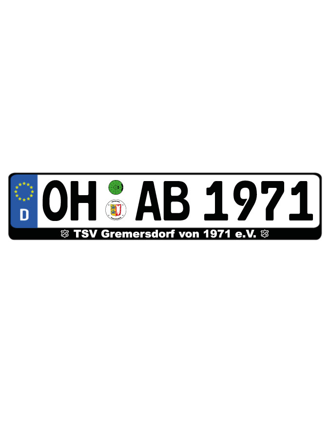 Kennzeichenhalter Kalden (2er Set)