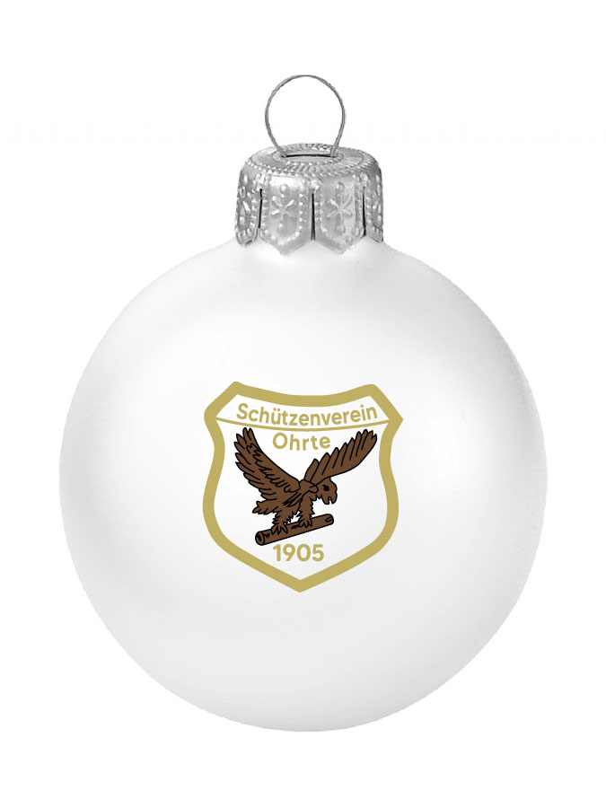 Weihnachtskugel Logo 8cm