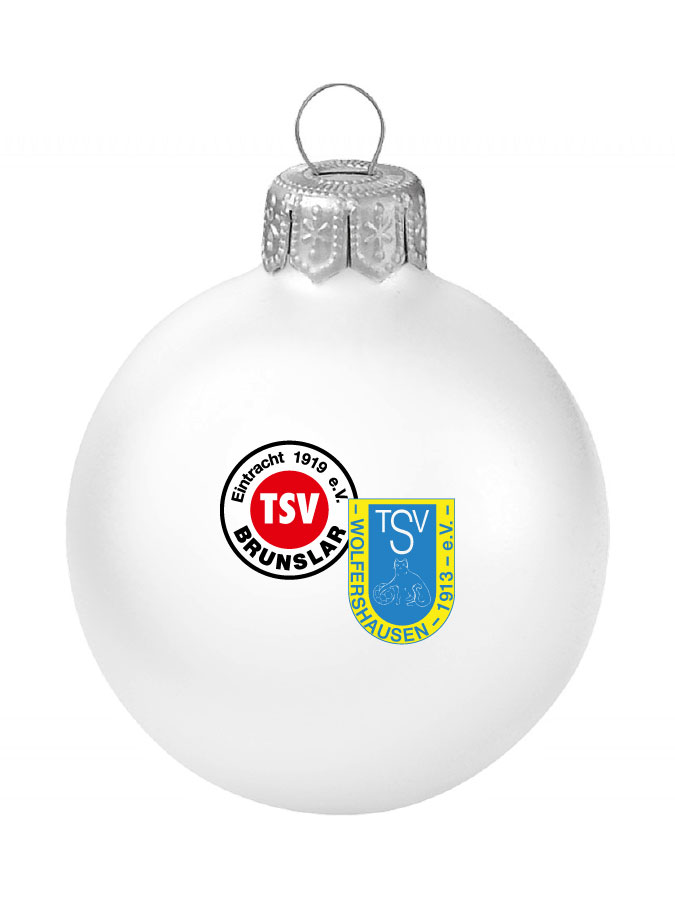 Weihnachtskugel Logo 8cm
