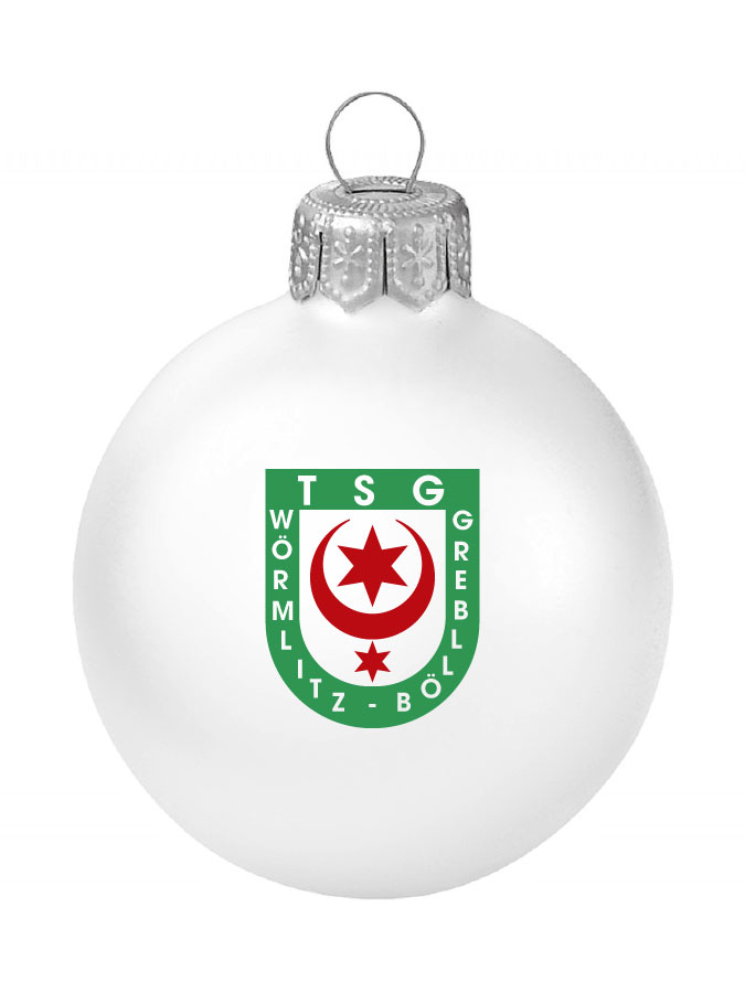 Weihnachtskugel Logo 8cm