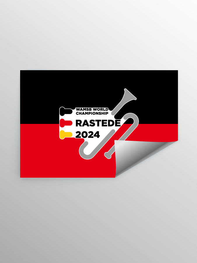 Aufkleber DIN A7 Logo
