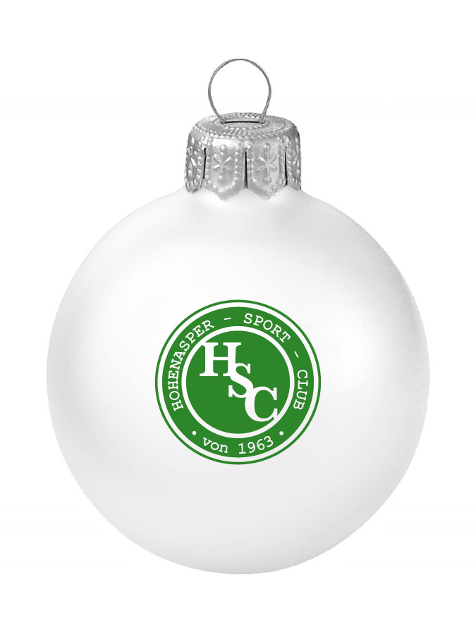 Weihnachtskugel Logo 8cm