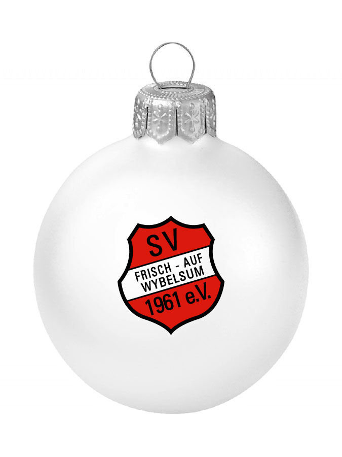Weihnachtskugel Logo 8cm