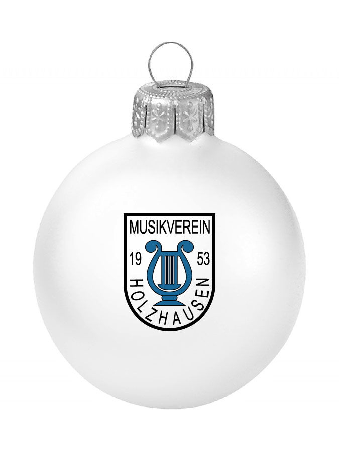 Weihnachtskugel Logo 8cm