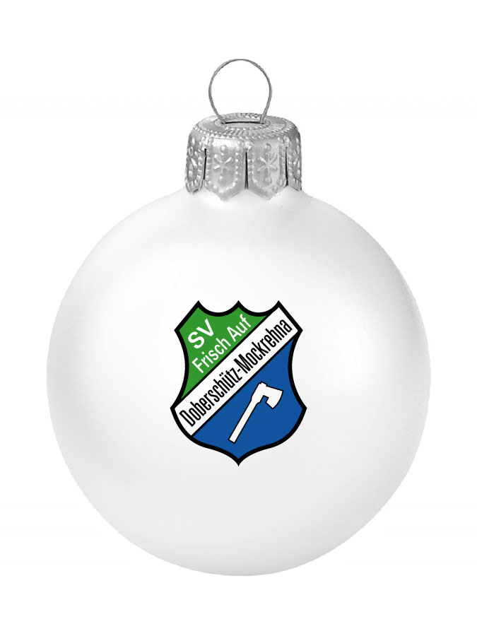 Weihnachtskugel Logo 8cm