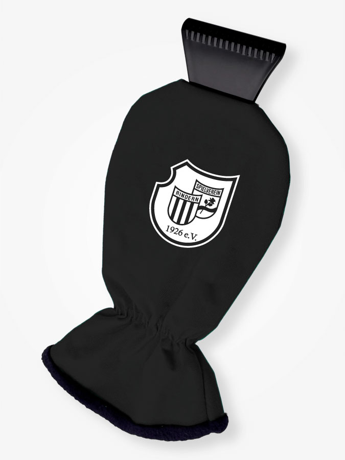 Eiskratzer mit Handschuh