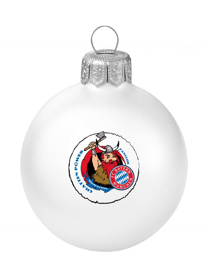 Weihnachtskugel Logo 8cm