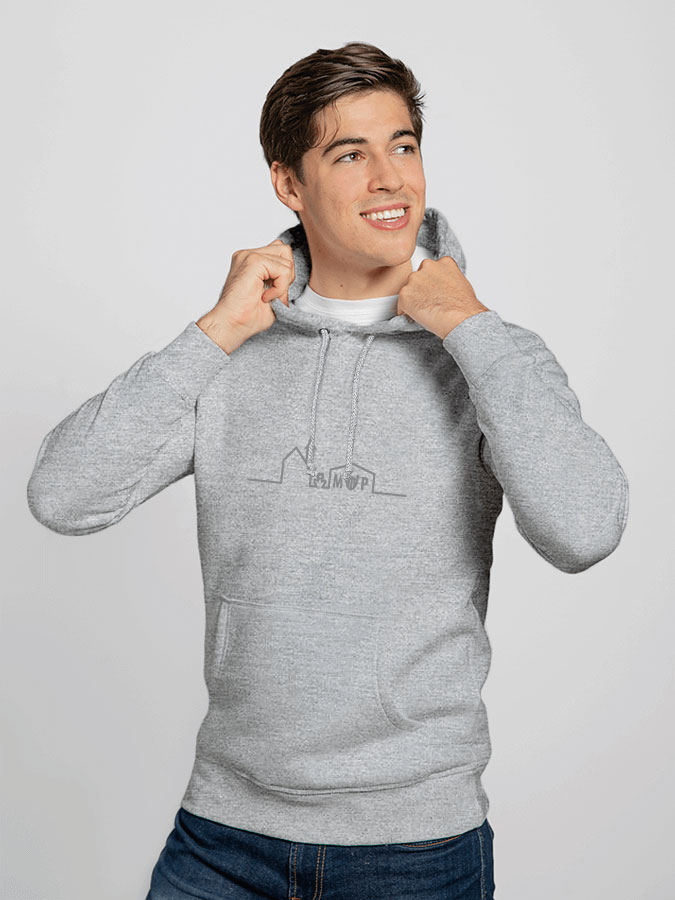 Hoodie All Grey Herren