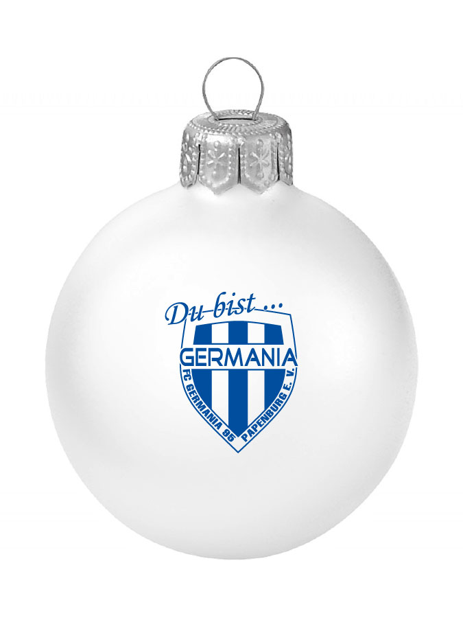Weihnachtskugel Logo 8cm