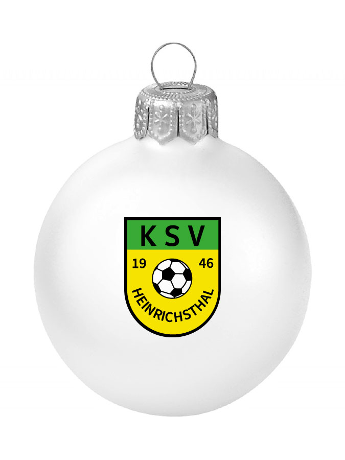 Weihnachtskugel Logo 8cm