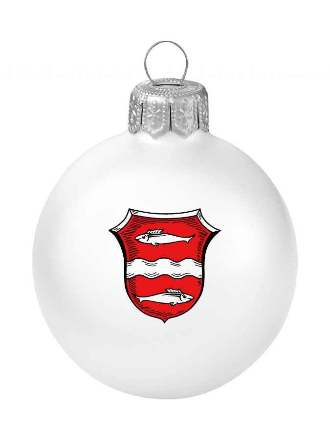 Weihnachtskugel Logo 8cm
