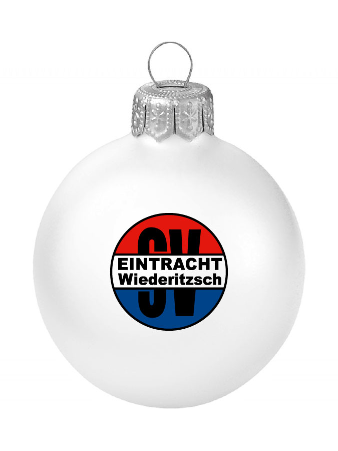 Weihnachtskugel Logo 8cm