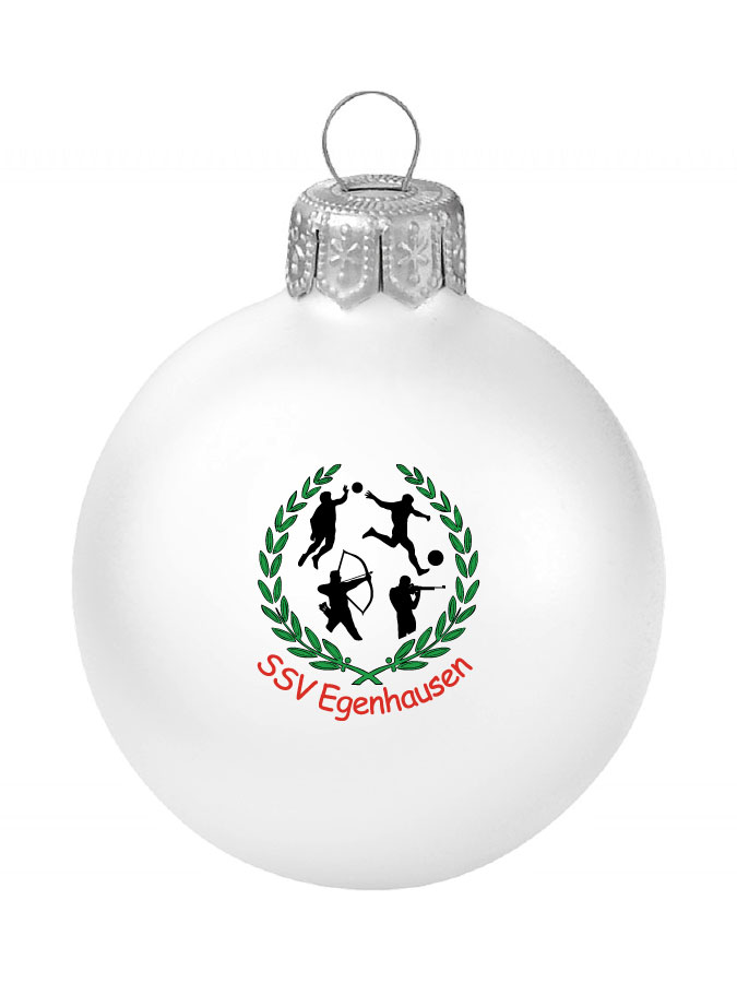 Weihnachtskugel Logo 8cm