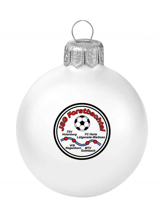 Weihnachtskugel Logo 8cm