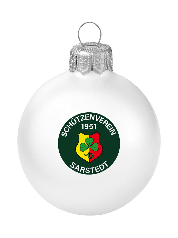 Weihnachtskugel Logo 8cm