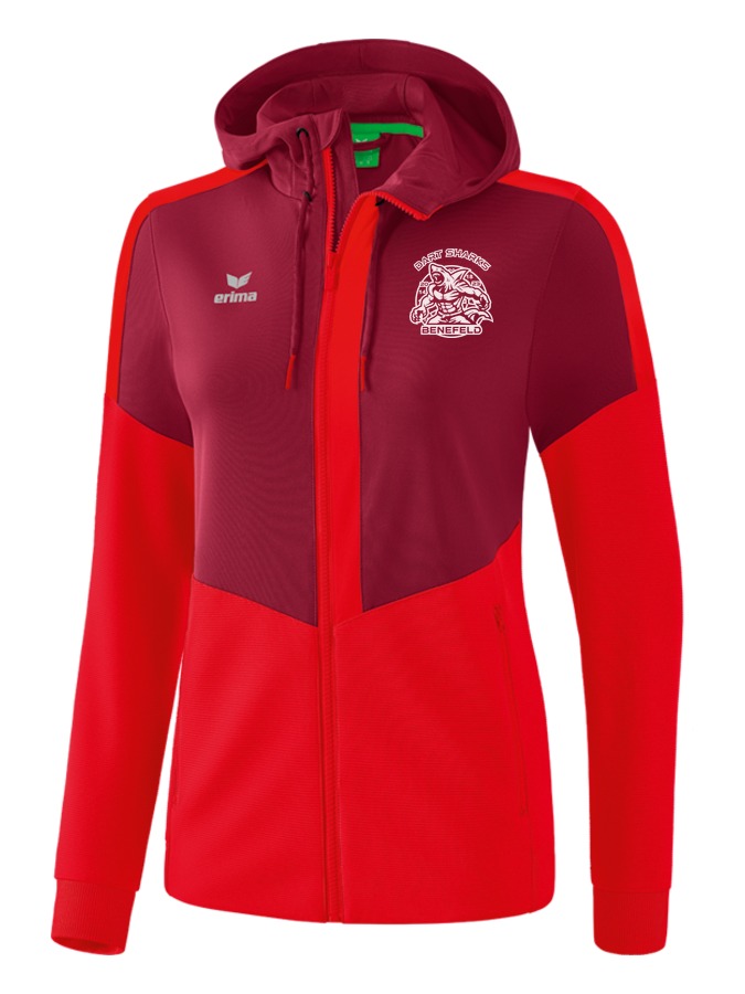 Erima Squad Trainingsjacke mit Kapuze Damen