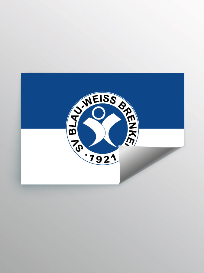 Aufkleber DIN A7 Logo