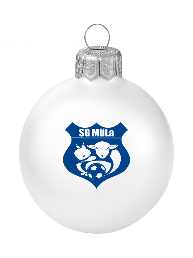 Weihnachtskugel Logo 8cm