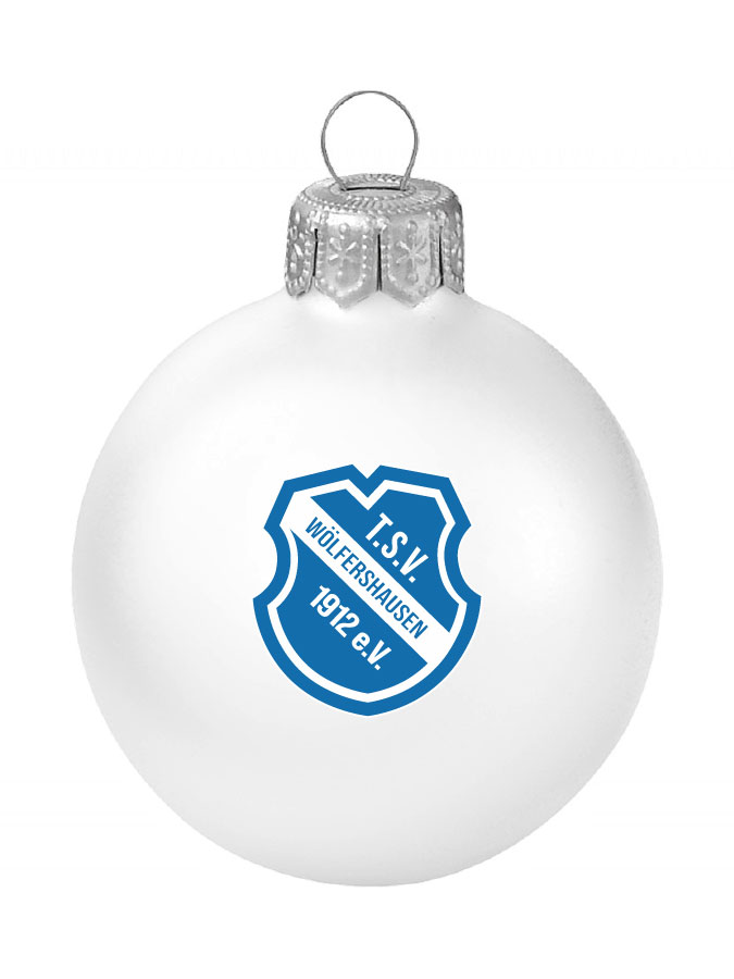 Weihnachtskugel Logo 8cm
