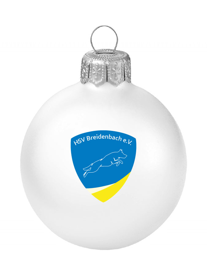 Weihnachtskugel Logo 8cm