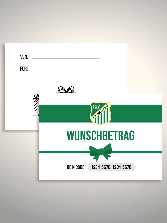 Geschenkgutschein per Versand (Weiß)