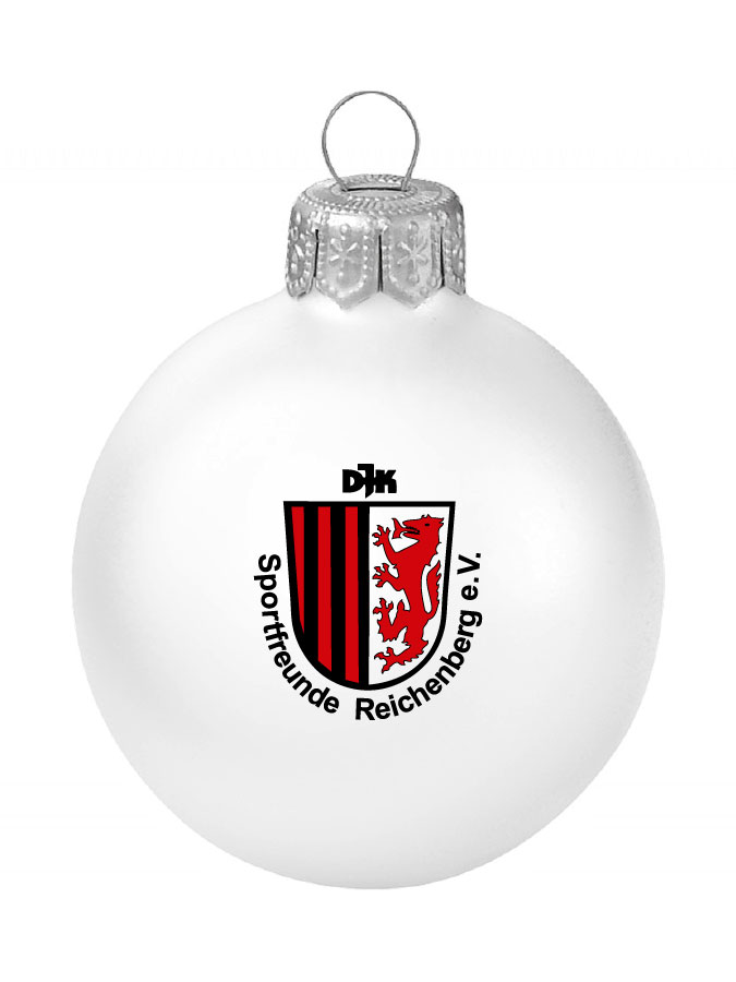 Weihnachtskugel Logo 8cm