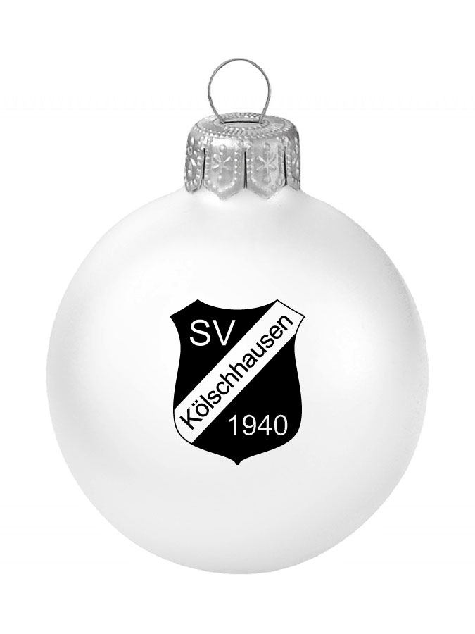 Weihnachtskugel Logo 8cm