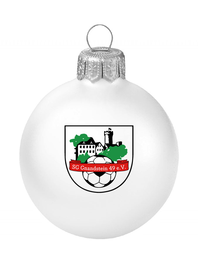 Weihnachtskugel Logo 8cm